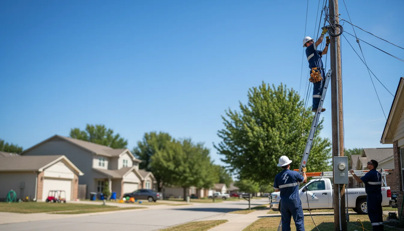 Residential electrician providing installation services in Crawfordsville, OR